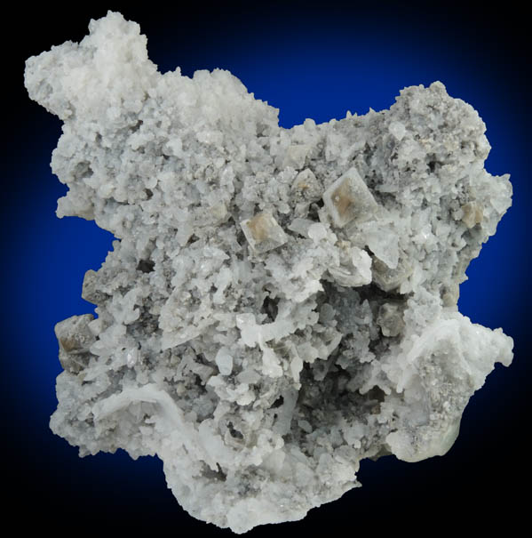 Scheelite on Quartz from East Camp Bird Mine, Ouray, Ouray County, Colorado