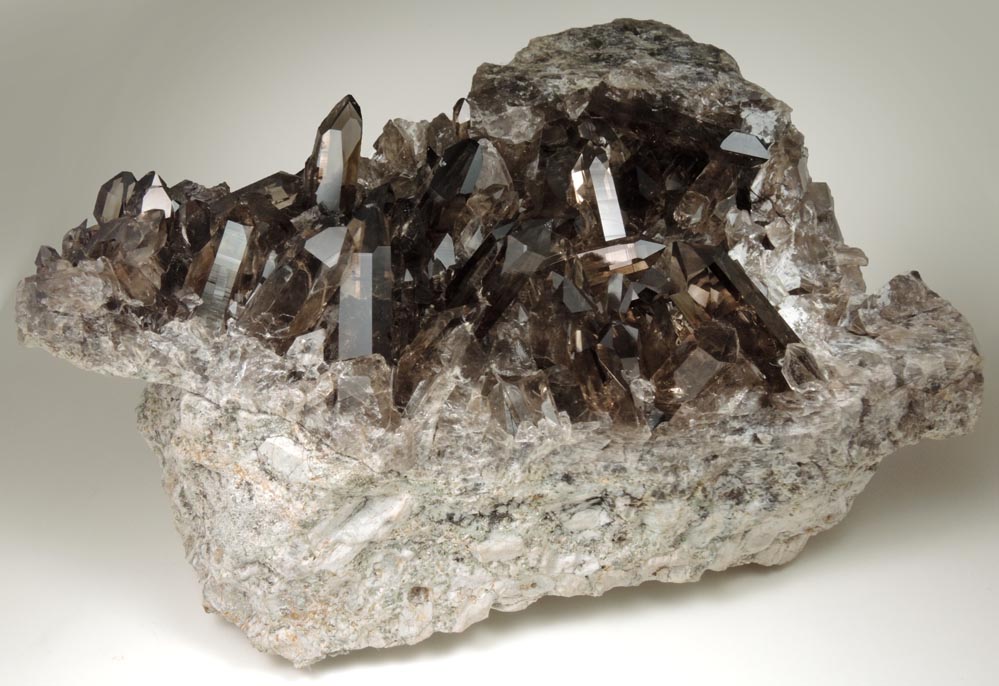 Quartz var. Smoky Quartz from Smoky Bear Quartz Claim, Sierra Blanca, White Mountain Wilderness, Lincoln County, New Mexico