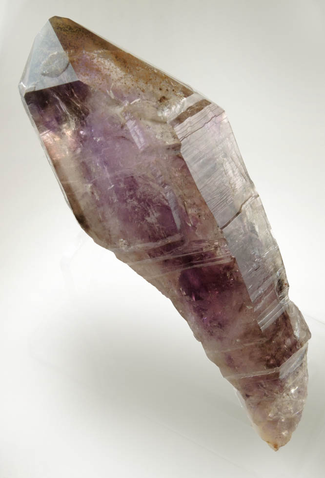 Quartz var. Smoky-Amethyst with two-phase inclusion (Enhydro) from Goboboseb Mountains, 43 km west of Brandberg Mountain, Erongo region, Namibia