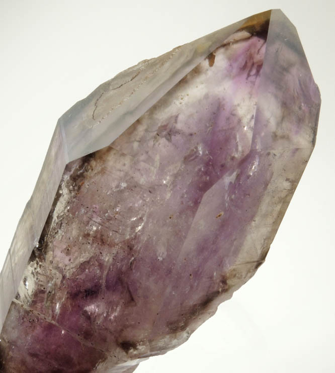 Quartz var. Smoky-Amethyst with two-phase inclusion (Enhydro) from Goboboseb Mountains, 43 km west of Brandberg Mountain, Erongo region, Namibia