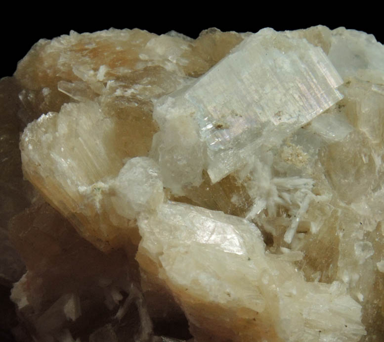 Apophyllite, Stilbite, Laumontite from Upper New Street Quarry, Paterson, Passaic County, New Jersey