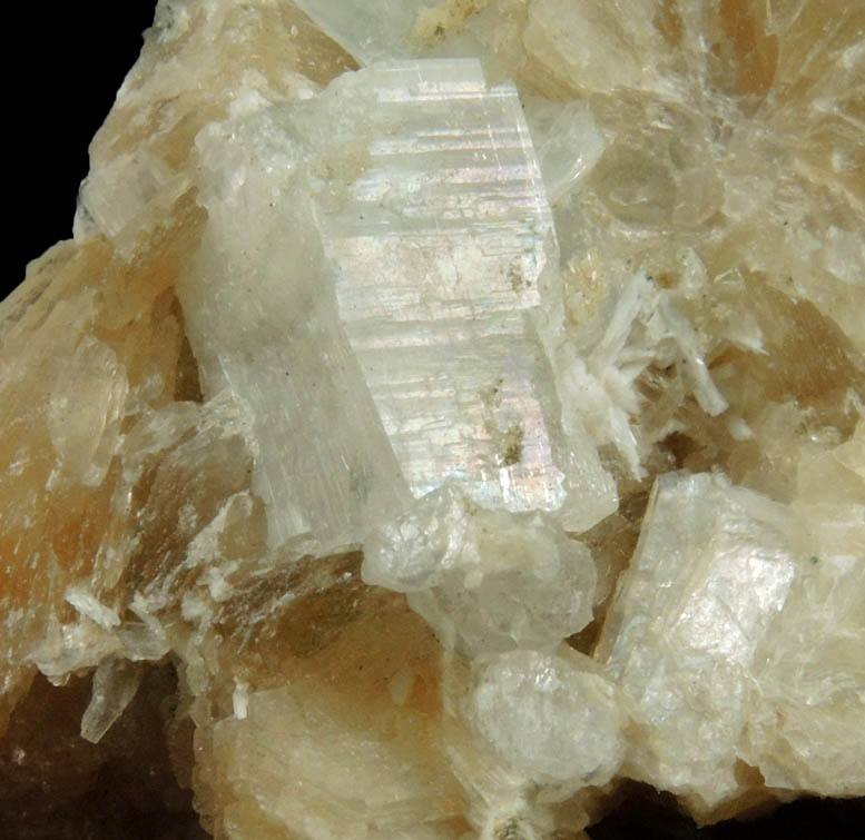 Apophyllite, Stilbite, Laumontite from Upper New Street Quarry, Paterson, Passaic County, New Jersey