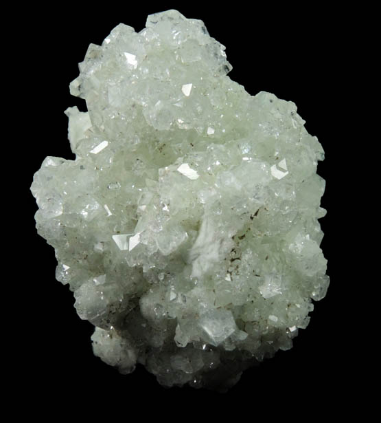 Apophyllite on Prehnite from Millington Quarry, Bernards Township, Somerset County, New Jersey