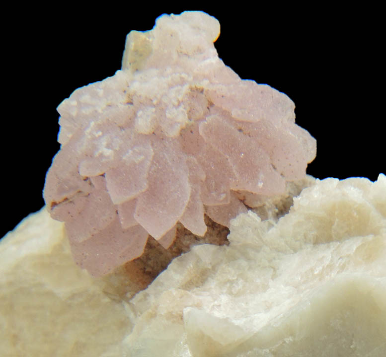 Quartz var. Rose Quartz Crystals from Plumbago Mountain, Newry, Oxford County, Maine