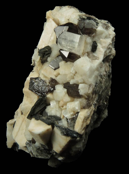 Topaz, Smoky Quartz, Microcline from Diamond Rocks, Hare's Gap, Mournes, County Down, Ireland