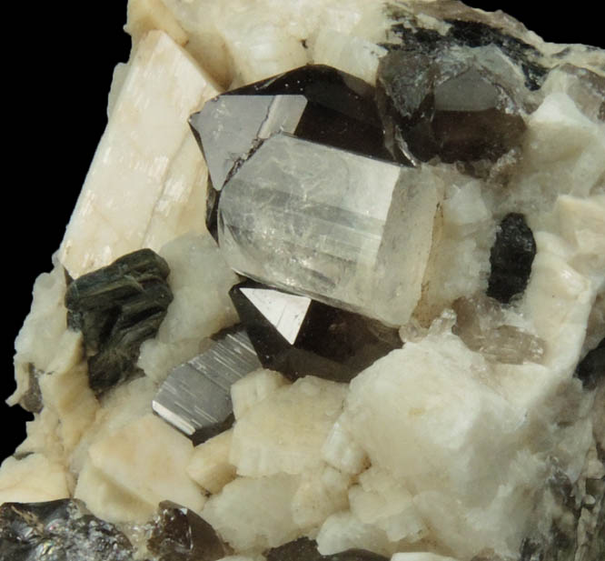 Topaz, Smoky Quartz, Microcline from Diamond Rocks, Hare's Gap, Mournes, County Down, Ireland