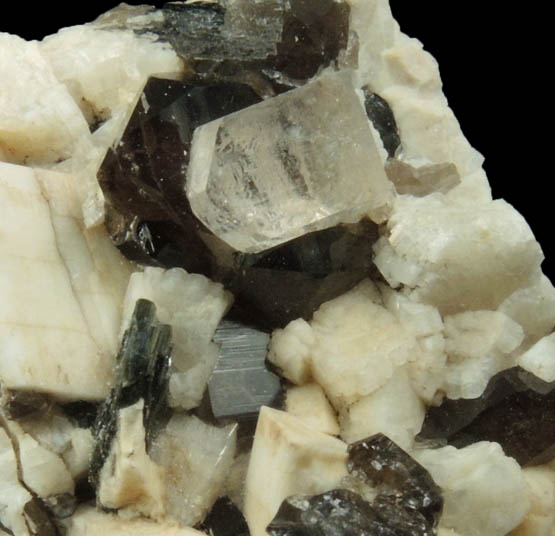 Topaz, Smoky Quartz, Microcline from Diamond Rocks, Hare's Gap, Mournes, County Down, Ireland