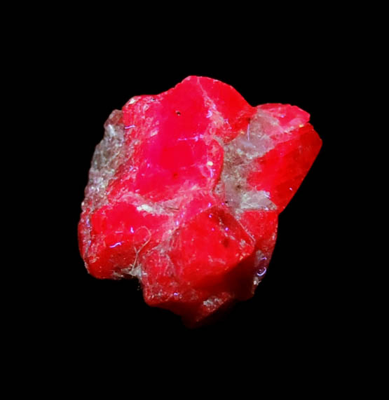 Corundum var. Ruby from Mogok District, 115 km NNE of Mandalay, Mandalay Division, Myanmar (Burma)