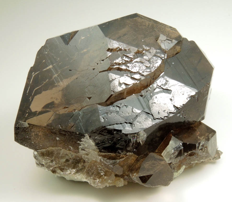 Quartz var. Smoky Quartz Gwindel from Val Giuv, Tujetsch, Sedrun, Grischun (Grisons), Switzerland