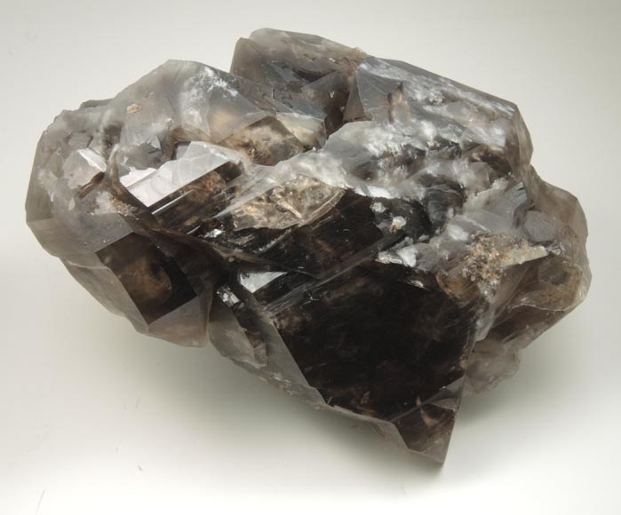 Quartz var. Smoky Quartz (Dauphin Law Twins) from Black Cap Mountain, east of North Conway, Carroll County, New Hampshire