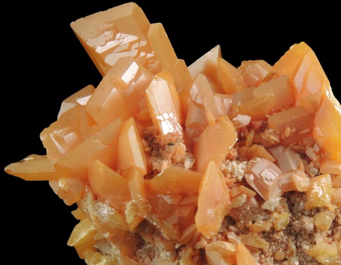 Wulfenite with minor Mimetite from Mina La Morita (La Morita Mine), Ascensin, Chihuahua, Mexico