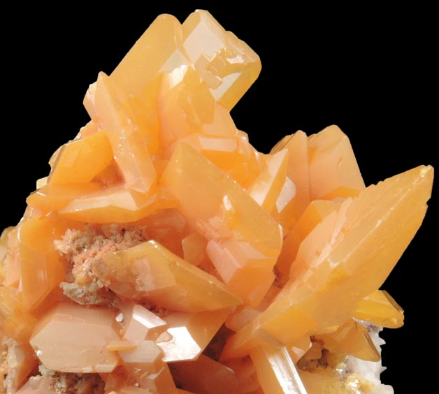 Wulfenite with minor Mimetite from Mina La Morita (La Morita Mine), Ascensin, Chihuahua, Mexico