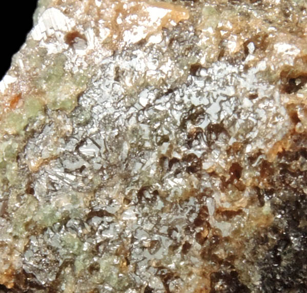 Grossular Garnet with Vesuvianite from Carrickavrickan skarn, County Donegal, Ireland