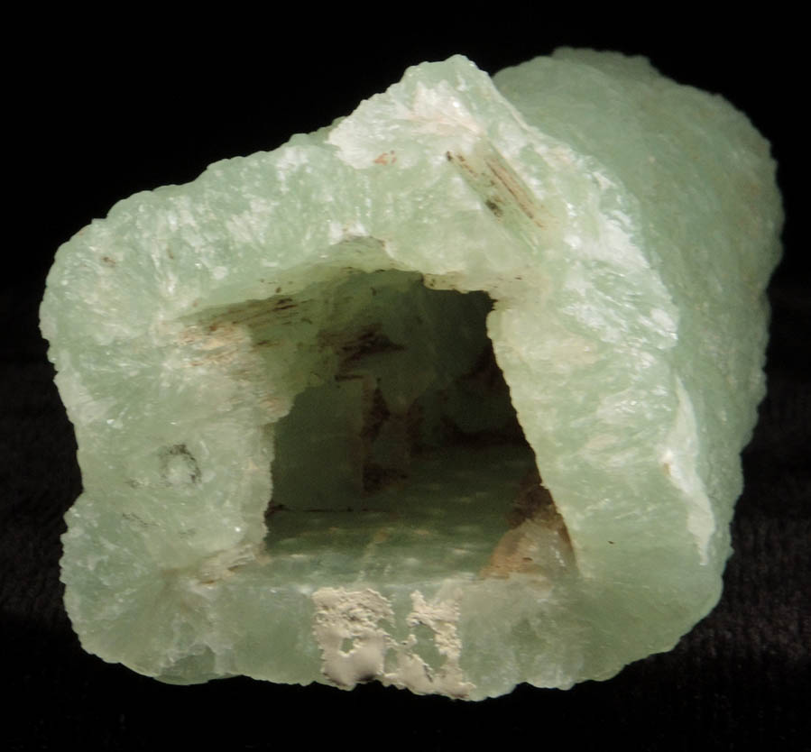 Prehnite pseudomorph after Anhydrite (epimorph) from Upper New Street Quarry, Paterson, Passaic County, New Jersey