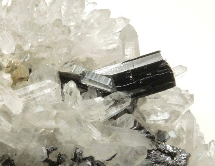 Sphalerite, Ferberite, Pyrite and Quartz from Kara Oba (Dzhambul), Betpakdala Desert, Karaganda Oblast', Kazakhstan