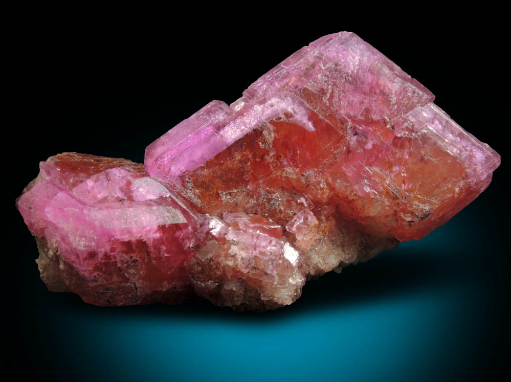 Dolomite (twinned crystals with Cobalt-rich zones) from Mashamba West Mine, 13 km west of Kolwezi, Katanga Copperbelt, Lualaba Province, Democratic Republic of the Congo