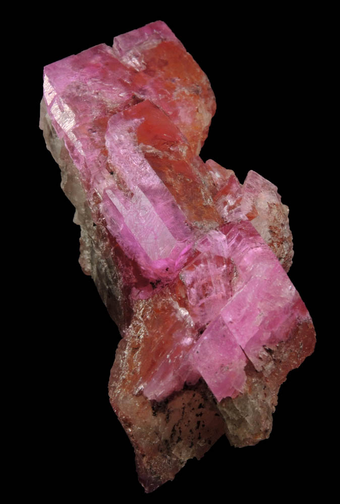 Dolomite (twinned crystals with Cobalt-rich zones) from Mashamba West Mine, 13 km west of Kolwezi, Katanga Copperbelt, Lualaba Province, Democratic Republic of the Congo