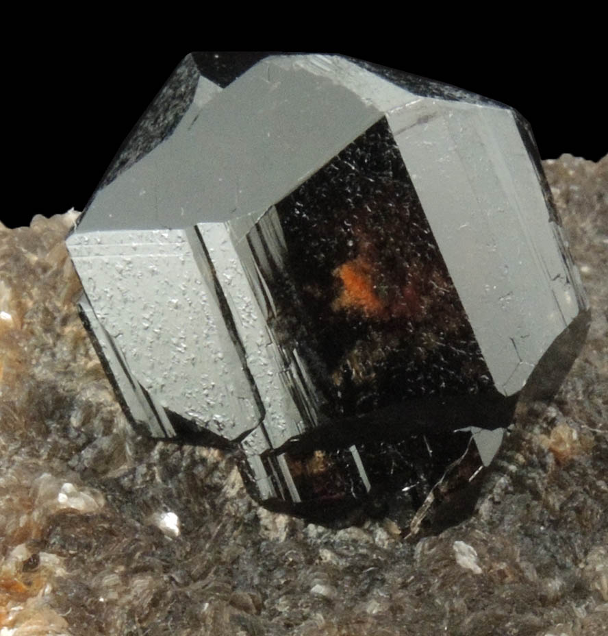 Cassiterite on Muscovite from Merekski District, Khabarovskiy Kray, Russia