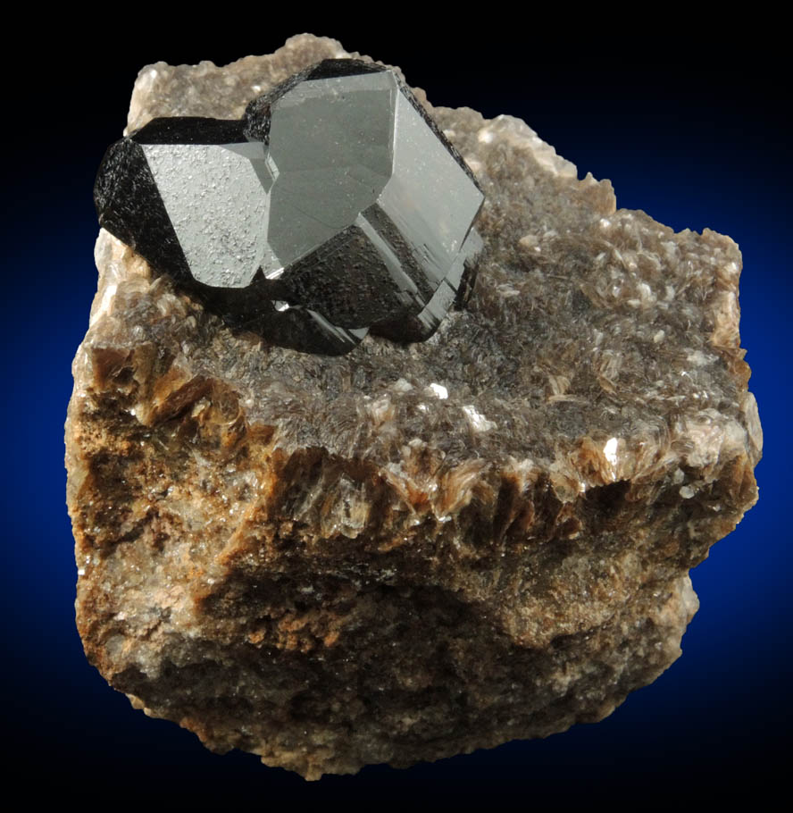 Cassiterite on Muscovite from Merekski District, Khabarovskiy Kray, Russia