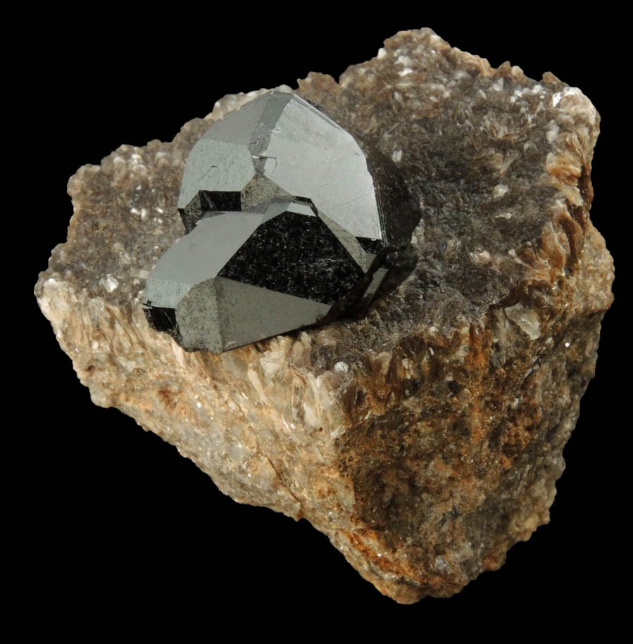 Cassiterite on Muscovite from Merekski District, Khabarovskiy Kray, Russia