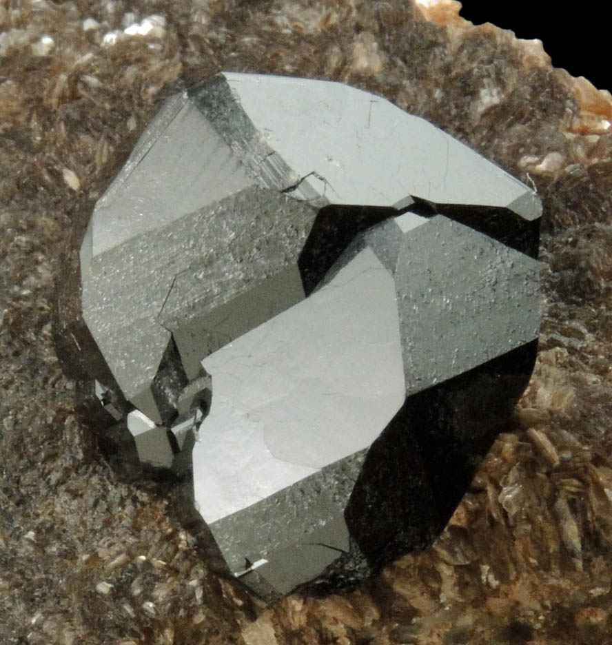 Cassiterite on Muscovite from Merekski District, Khabarovskiy Kray, Russia