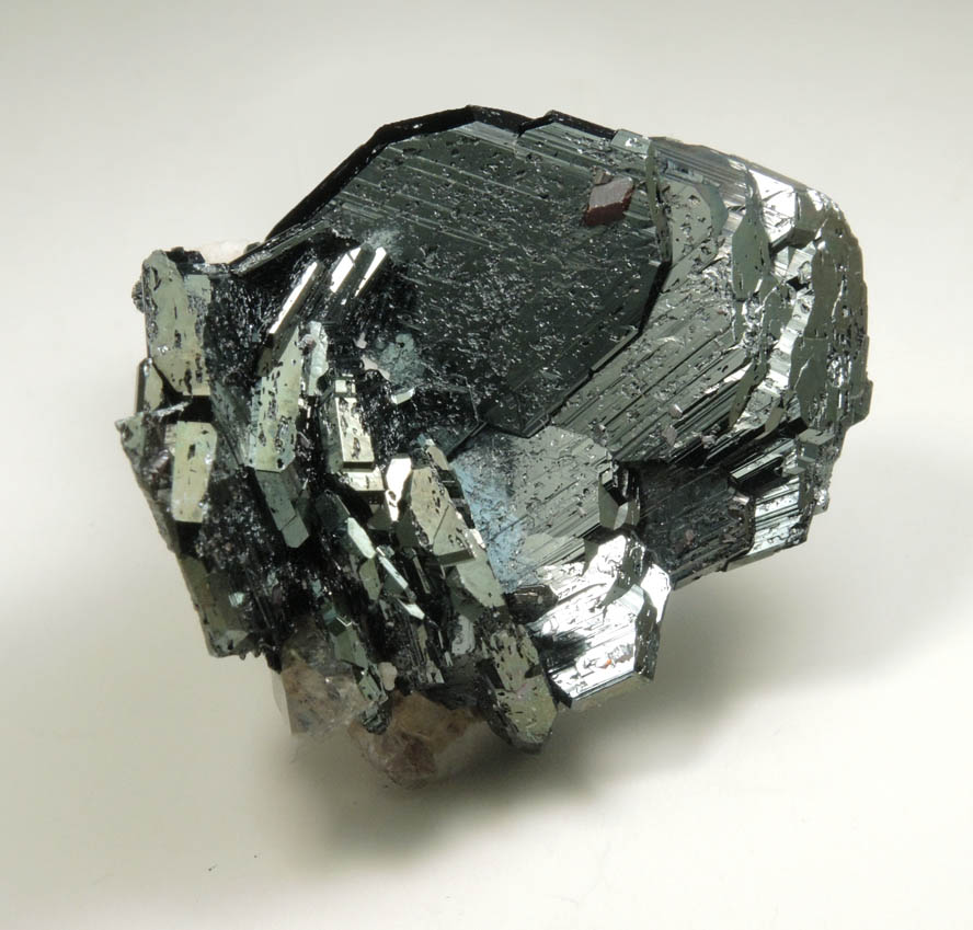 Hematite var. Eisenrose with Rutile from Zillertal, Tyrol, Austria