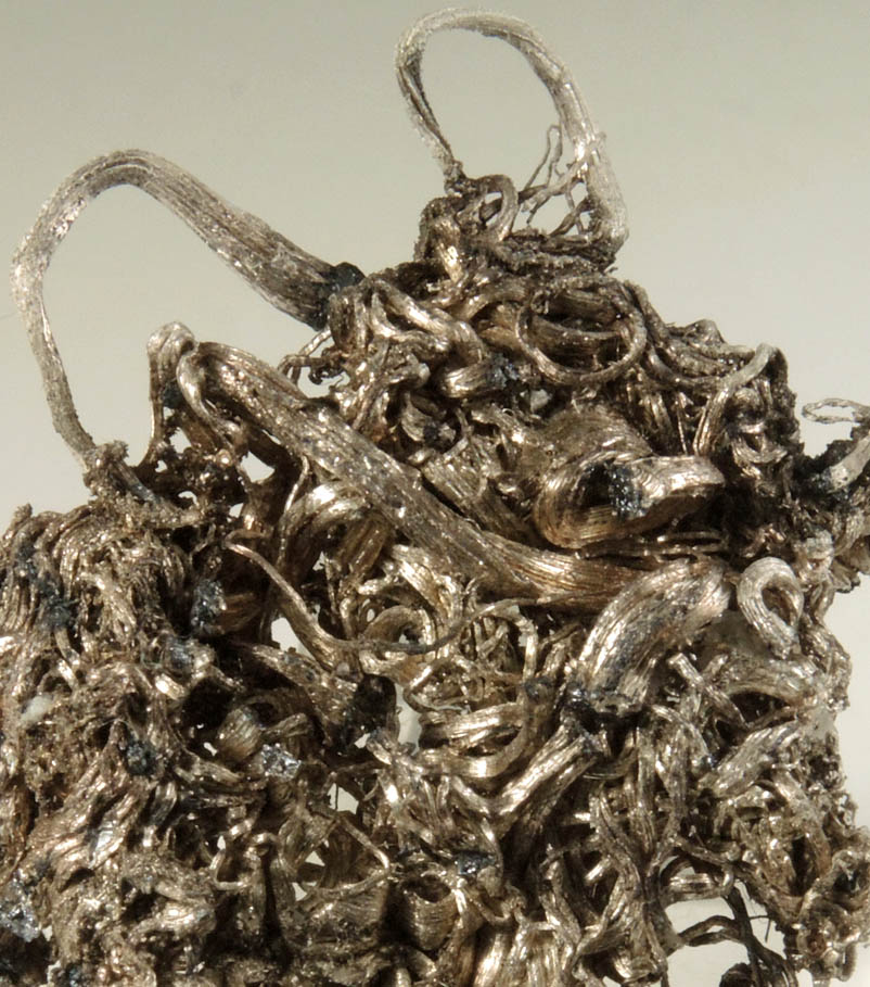 Silver wire crystals with minor Acanthite from Porco, Potos, Bolivia