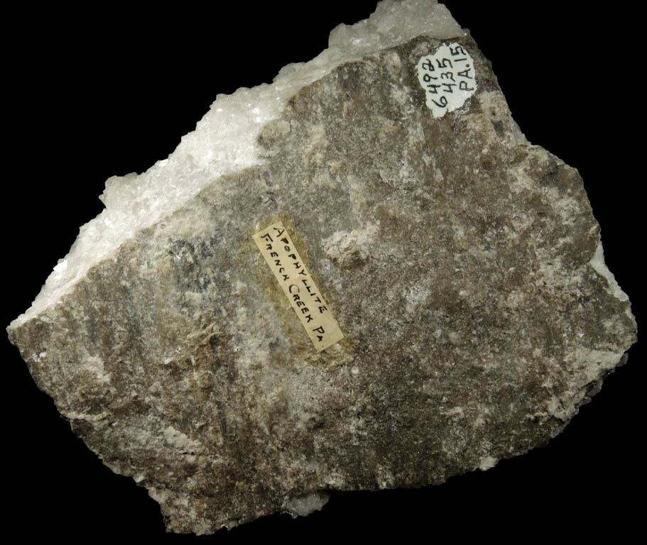 Apophyllite from French Creek Iron Mine, St. Peters, Chester County, Pennsylvania