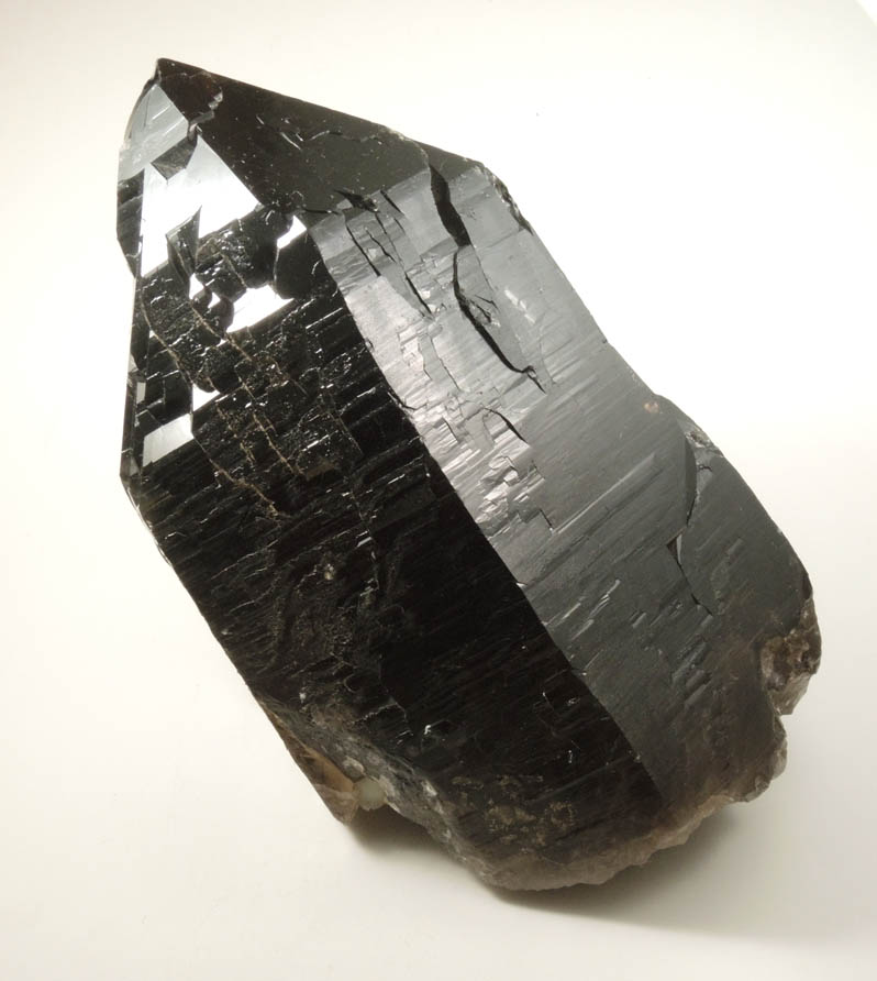 Milarite on Quartz var. Smoky Quartz from Cliff Site, Moat Mountain, Hale's Location, west of North Conway, New Hampshire