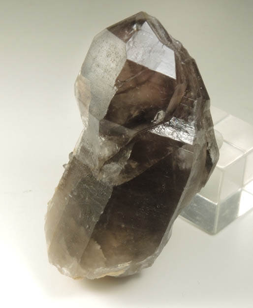 Quartz var. Smoky-Amethyst Scepter-formation from Boulder-Ravine Site, Moat Mountain, Bartlett, Carroll County, New Hampshire