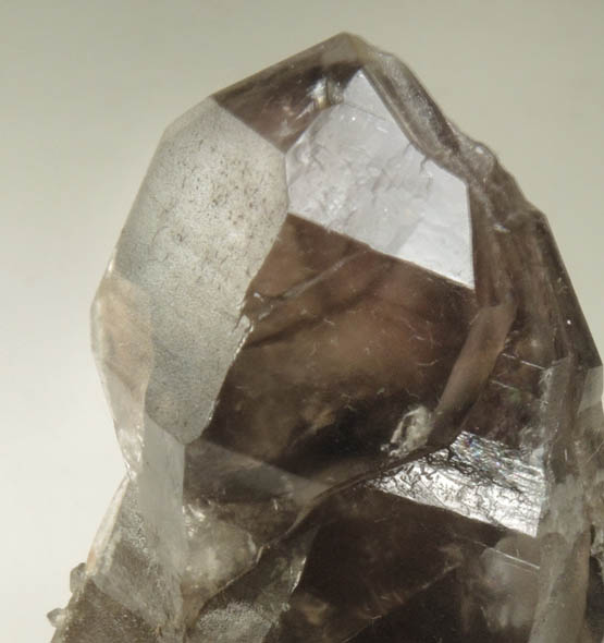 Quartz var. Smoky-Amethyst Scepter-formation from Boulder-Ravine Site, Moat Mountain, Bartlett, Carroll County, New Hampshire