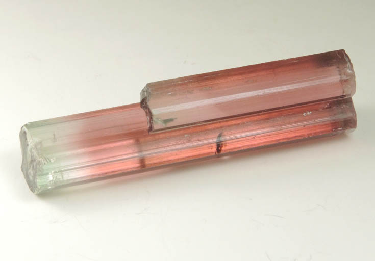 Elbaite Tourmaline (bi-colored) from Himalaya Mine, Mesa Grande District, San Diego County, California