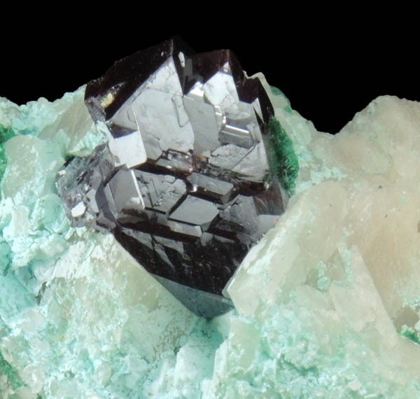 Cuprite with Chrysocolla and Malachite from Mashamba West Mine, 13 km west of Kolwezi, Katanga Copperbelt, Lualaba Province, Democratic Republic of the Congo