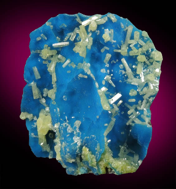 Mimetite on Philipsbornite from Yanga Koubenza Quarry, M'Fouati, Bouenza, Brazzaville, Republic of Congo (Congo-Brazzaville)