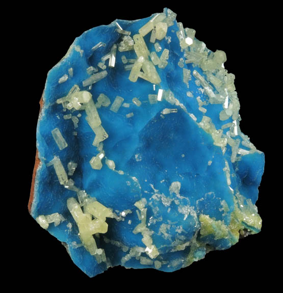 Mimetite on Philipsbornite from Yanga Koubenza Quarry, M'Fouati, Bouenza, Brazzaville, Republic of Congo (Congo-Brazzaville)
