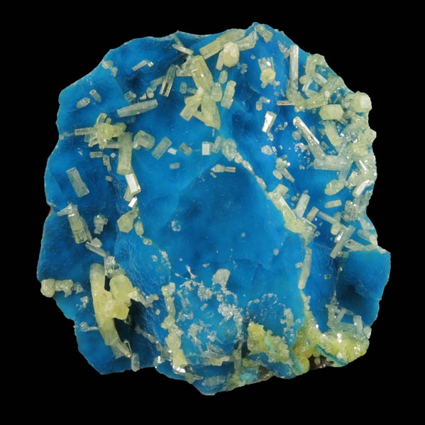 Mimetite on Philipsbornite from Yanga Koubenza Quarry, M'Fouati, Bouenza, Brazzaville, Republic of Congo (Congo-Brazzaville)