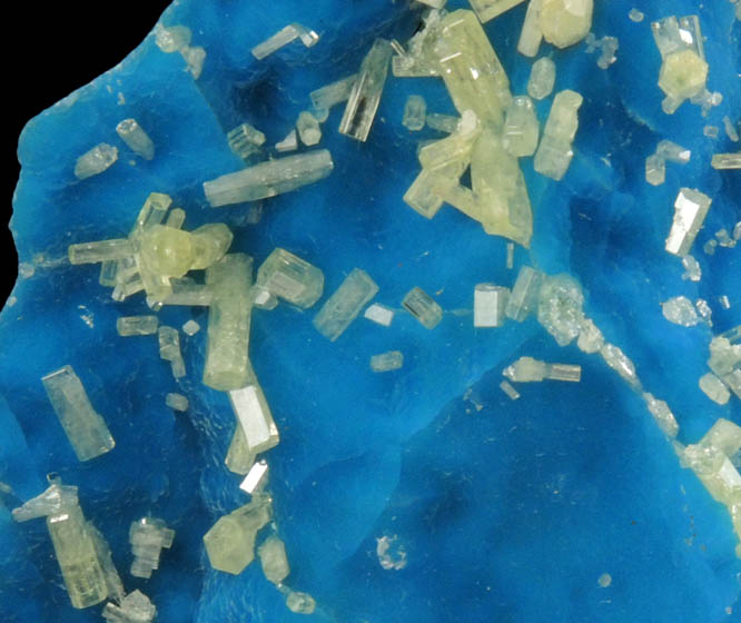 Mimetite on Philipsbornite from Yanga Koubenza Quarry, M'Fouati, Bouenza, Brazzaville, Republic of Congo (Congo-Brazzaville)