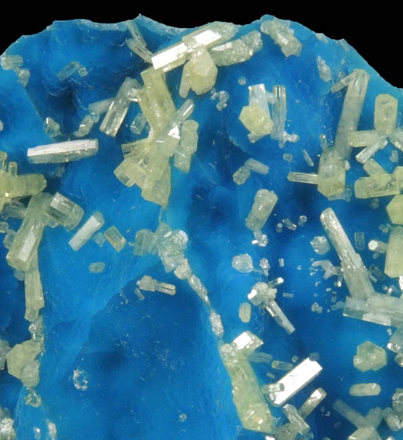 Mimetite on Philipsbornite from Yanga Koubenza Quarry, M'Fouati, Bouenza, Brazzaville, Republic of Congo (Congo-Brazzaville)